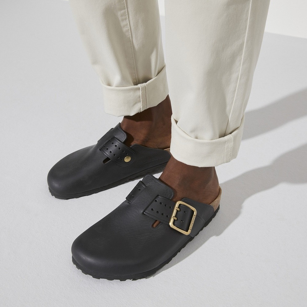 BIRKENSTOCK BOSTON BOLD GAP CLOGS IN BLACK 46 13 - Picture 2 of 12